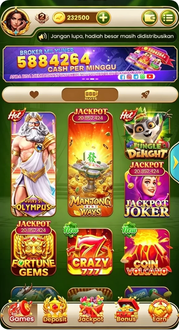 Tampilan utama aplikasi Aplikasi pho88 Resmi: Download dan Instalasi yang intuitif dan efisien.