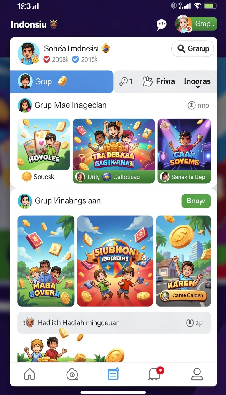 Tampilan utama aplikasi Aplikasi mainzeus Resmi dan Terpercaya di Android yang intuitif dan efisien.